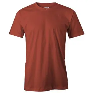 [TS_ORANGE_0002] Brick Orange Men’s Crew Neck T Shirt