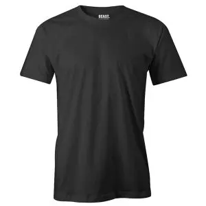 [TS_BLACK_0003] Raven Black Men’s Crew Neck T Shirt