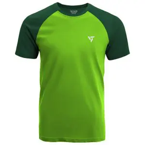[TS_GREEN_0001] Neon Green & Jungle Green Sports T Shirt