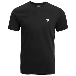 [TS_BLACK_0002] Jet Black Sports T Shirt