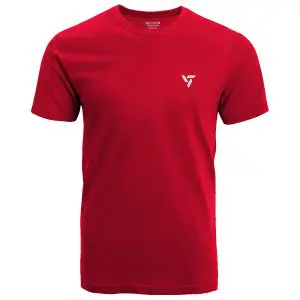 [TS_RED_0002] Electric Red Sports T Shirt