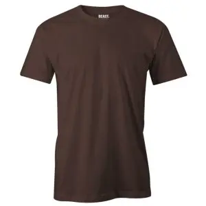 [TS_BROWN_0001] Chocolate Brown Men’s Crew Neck T Shirt